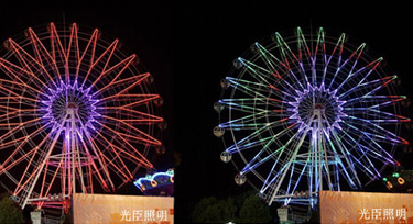 【廣西】光臣照明再次成交摩天輪燈光亮化工程
