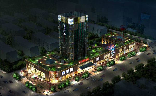 啥？立體大電視？那是線條燈做成的戶外屏幕喲~