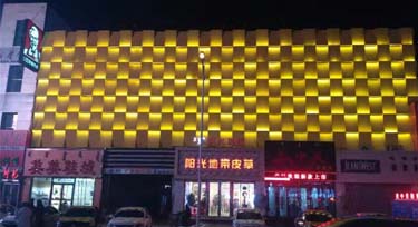 異形墻面亮化 小功率洗墻燈實(shí)景效果